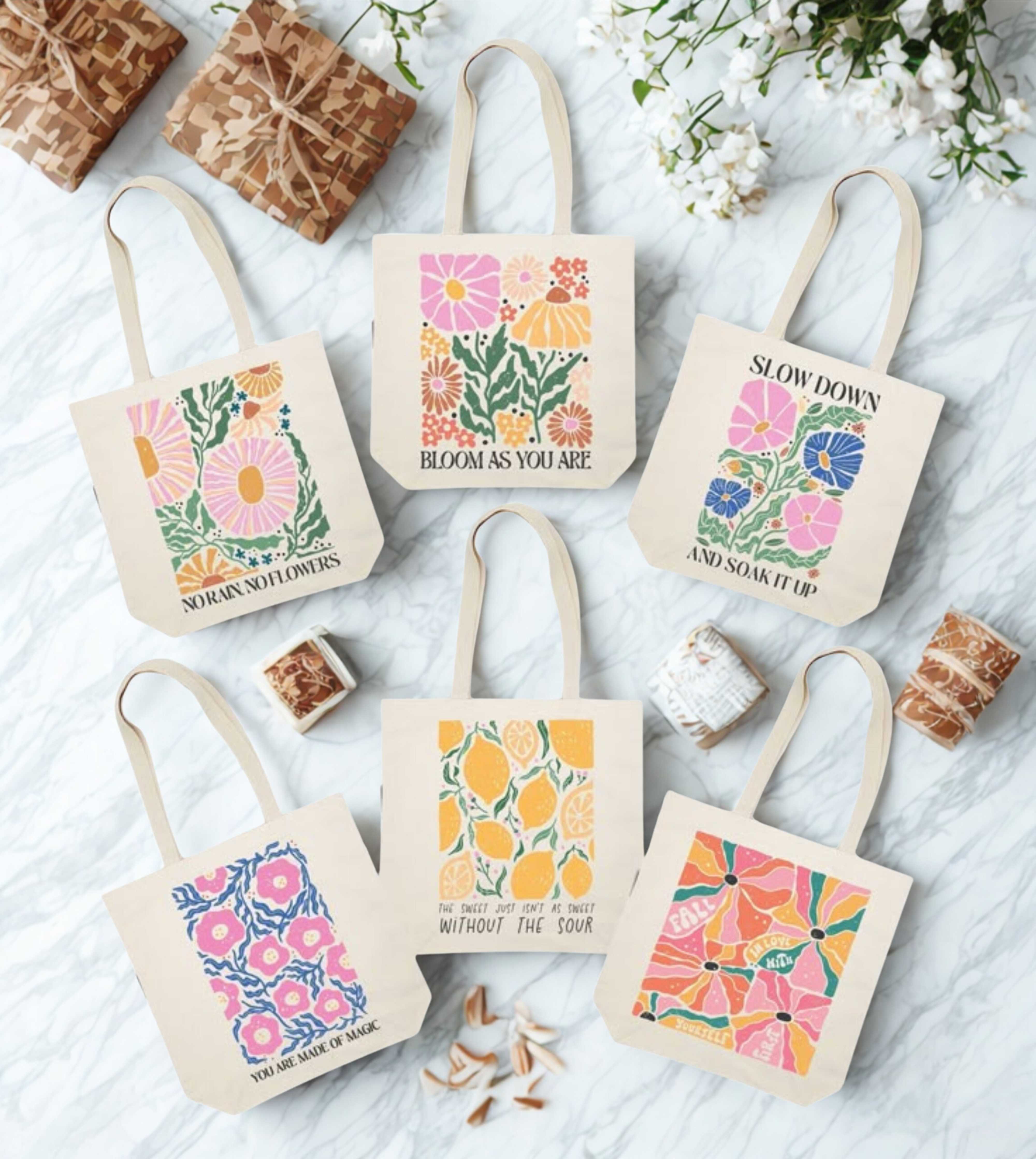 Cotton canvas printed bag TC-049